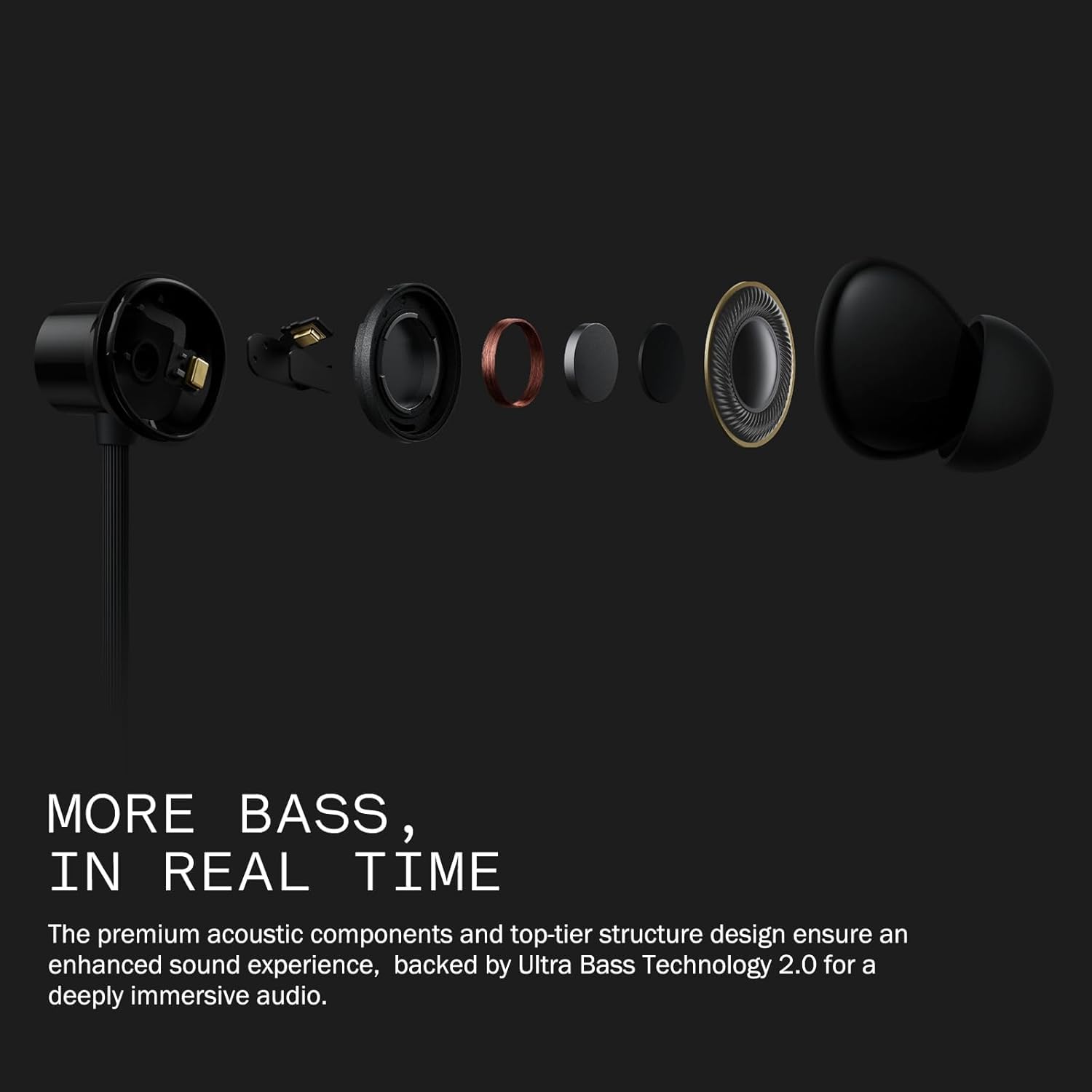 Buds with 51 dB ANC, Ultra Bass Technology & Upto 51 Hours of Battery Life Bluetooth Headset,4HD Mics,USB-C,13mm Drivers,Easy Use for iPhone,Apple Compatible (Black, Buds)
