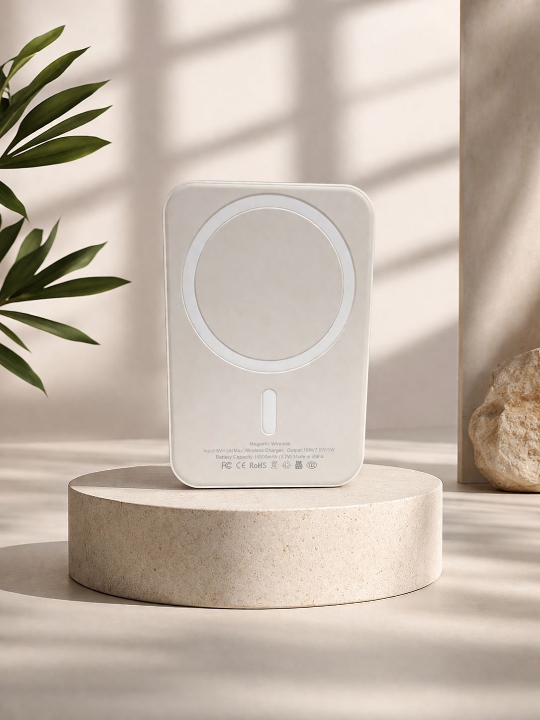 Premium Magnetic Wireless Charger & Earbuds Combo | Fast Charging Audio Kit | Sleek Minimal Tech Accessories