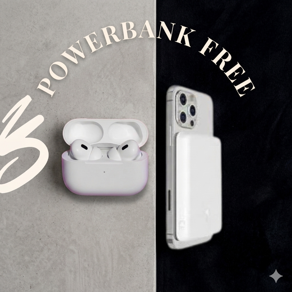 AirPods Pro 2nd Generation ANC (Type - C) | Free 5000mah Magsafe Powerbank
